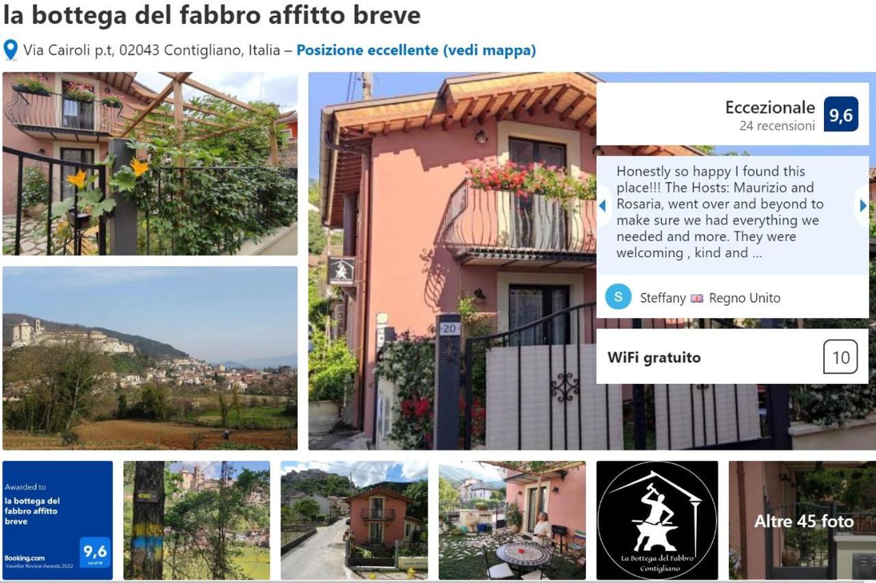 La Bottega Del Fabbro Affitto Breve Villa Contigliano Ngoại thất bức ảnh